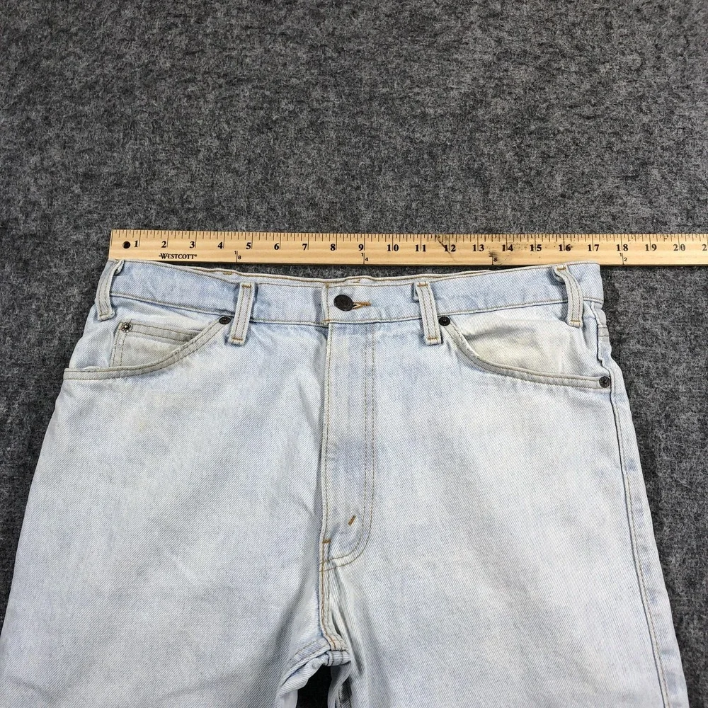 Vintage Levis 549 Jeans Mens 36x30 USA Light Wash Straight Leg 80s 90s Denim